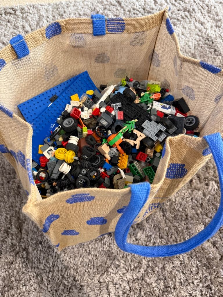 Large bundle of bricks some Lego, mega blocks