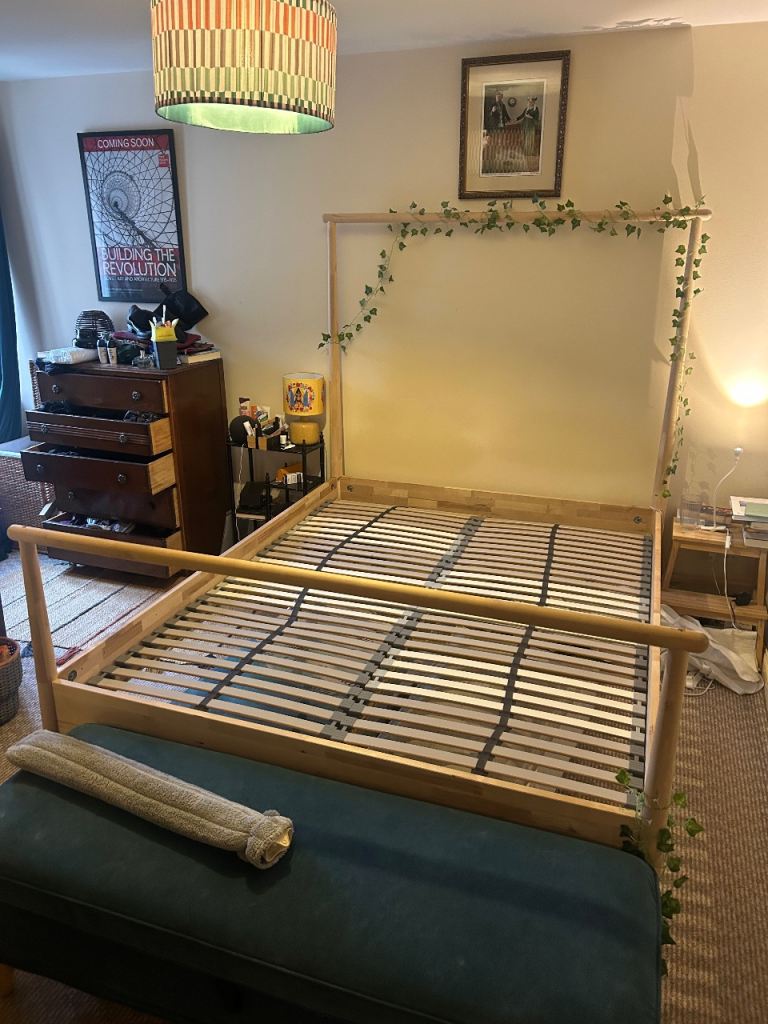 King size Ikea Gjora bed frame