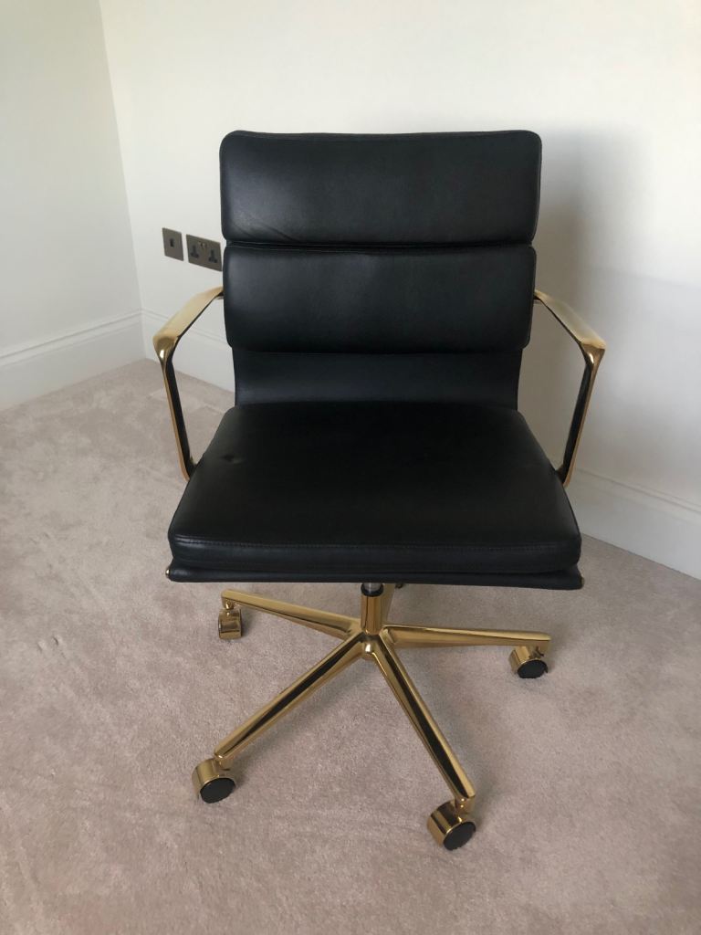 Padded Black Office Chair – V.Good Condition - RRP £320
