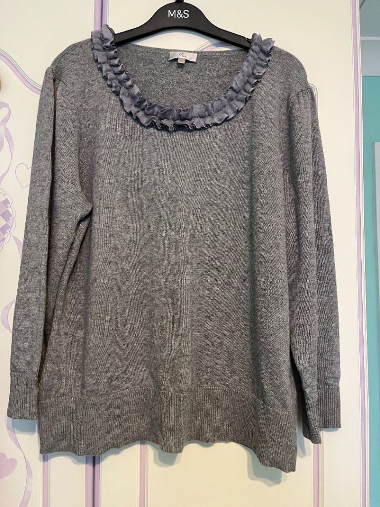 Country Casuals grey wool mix jumper 