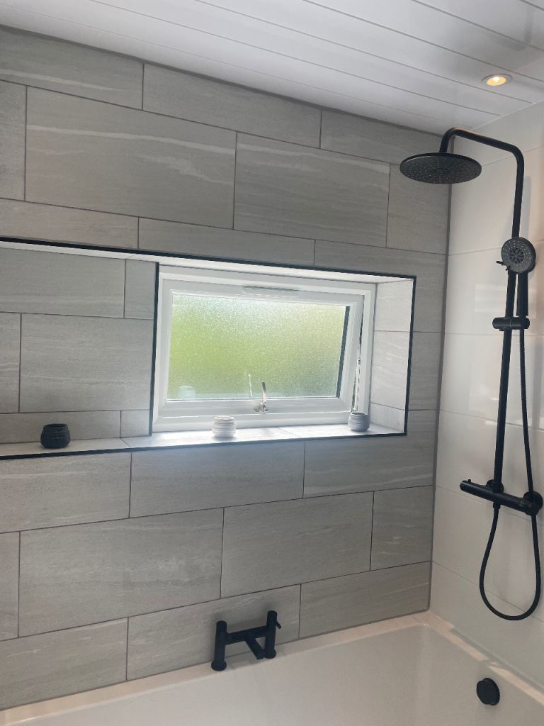 Grey ceramic wall tiles 