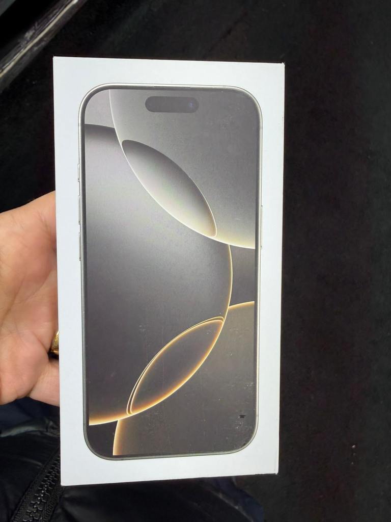 iPhone 16 Pro BRAND NEW BOX ONE YEAR OFFICIAL WARRANTY 