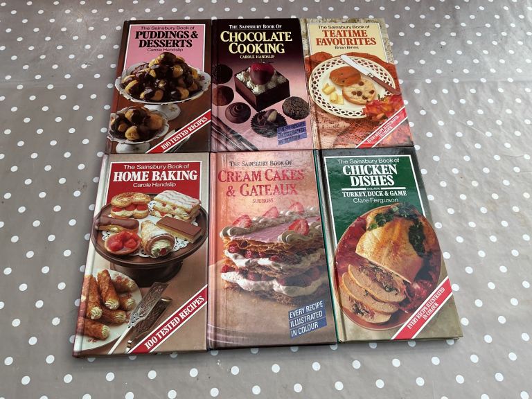 image for Various vintage cook books from the Sainsbury’s series.  6 in all