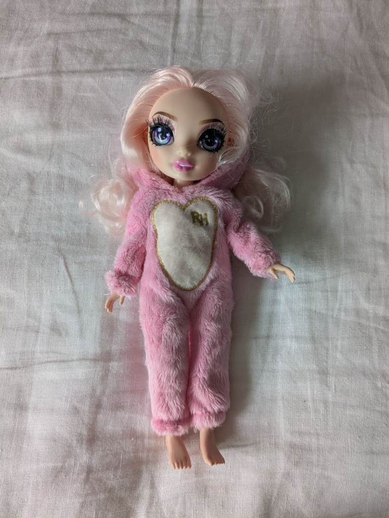 Rainbow High Doll – Pink Bear Onesie Outfit 