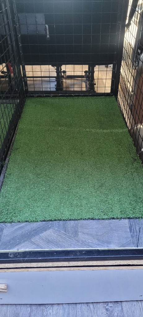 Large twin dog cage for van