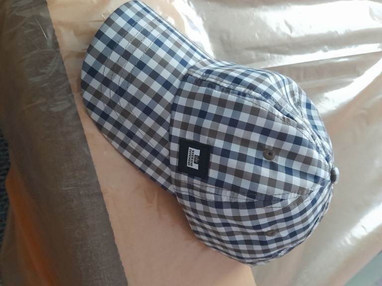 Weekend offender Checked Baseball Cap – Blue, Grey, White Pattern
