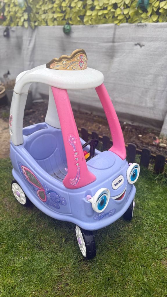 Little tikes princess toy ride along car 