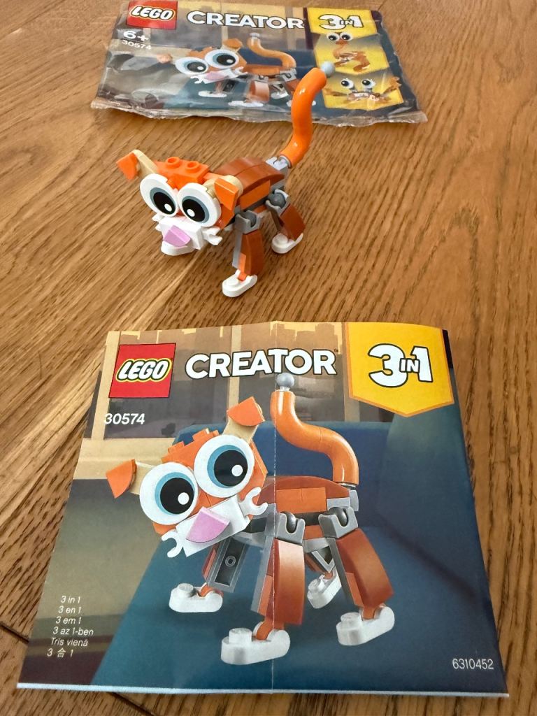 LEGO 30574 Creator 3 in1 Cat Ostrich or Crab COMPLETE 