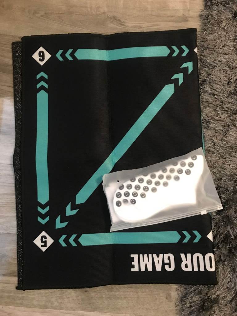 90cm Football Training Mat Durable Non Slip Foldable Kids Adults Dribble 