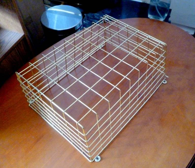 FRONT DOOR LETTER BOX CAGE POST MAIL CATCHER. UNUSED.