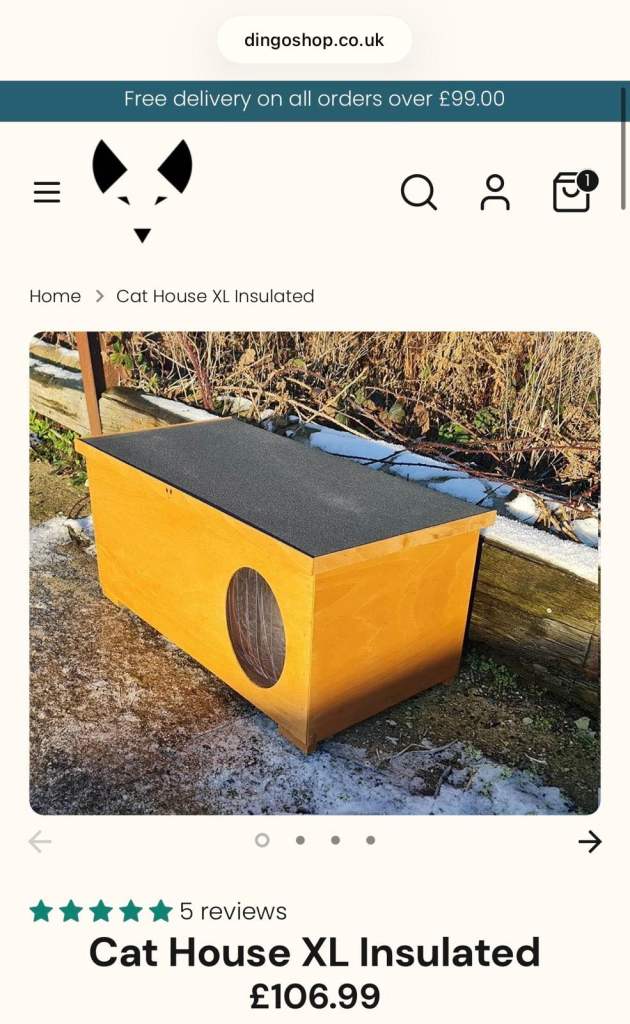 Two cat houses for sale - outdoor 