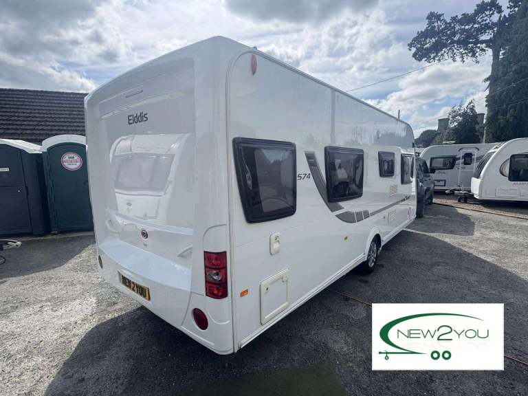 2012 Elddis Avante 574 4 Berth Fixed Singles Caravan - STOCK E131
