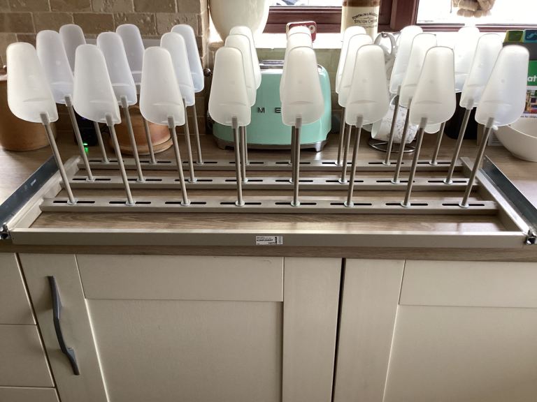 Fitted shoe rack for ikea pax narrow wardrobe 96cm-34cm