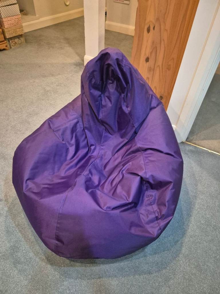 Large Purple Bean Bag