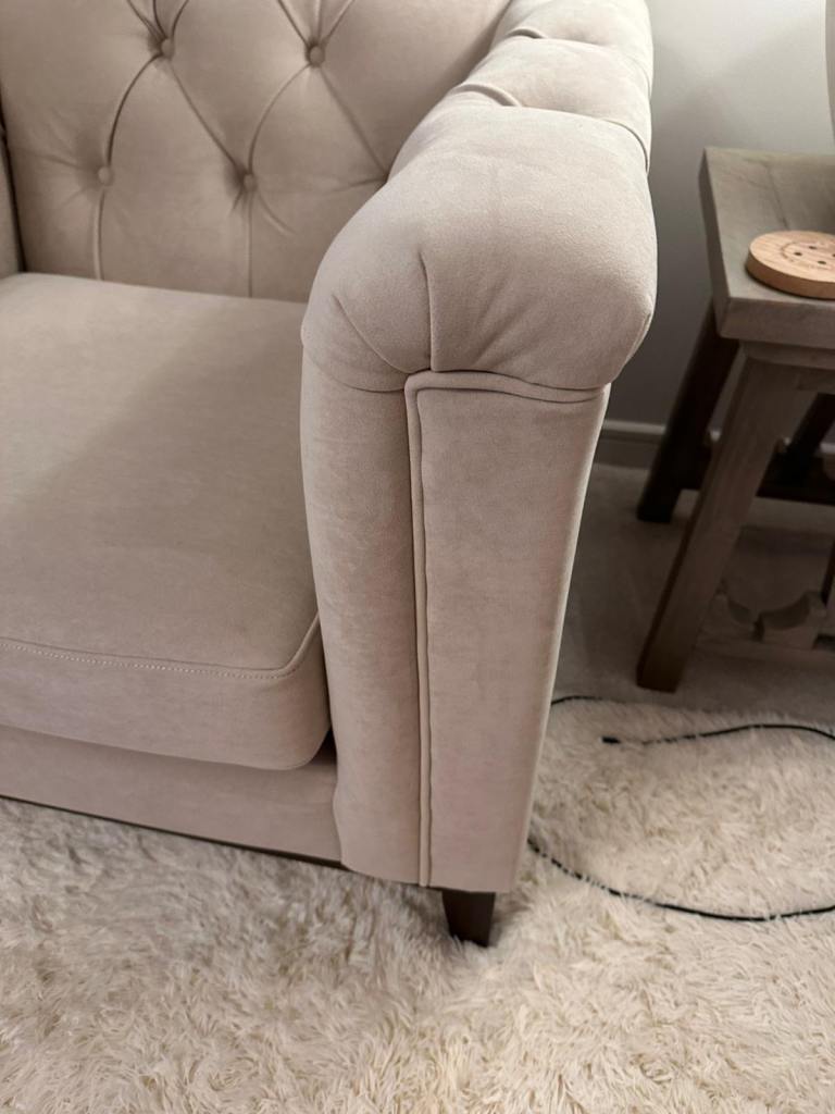 Two chesterfield armchairs 