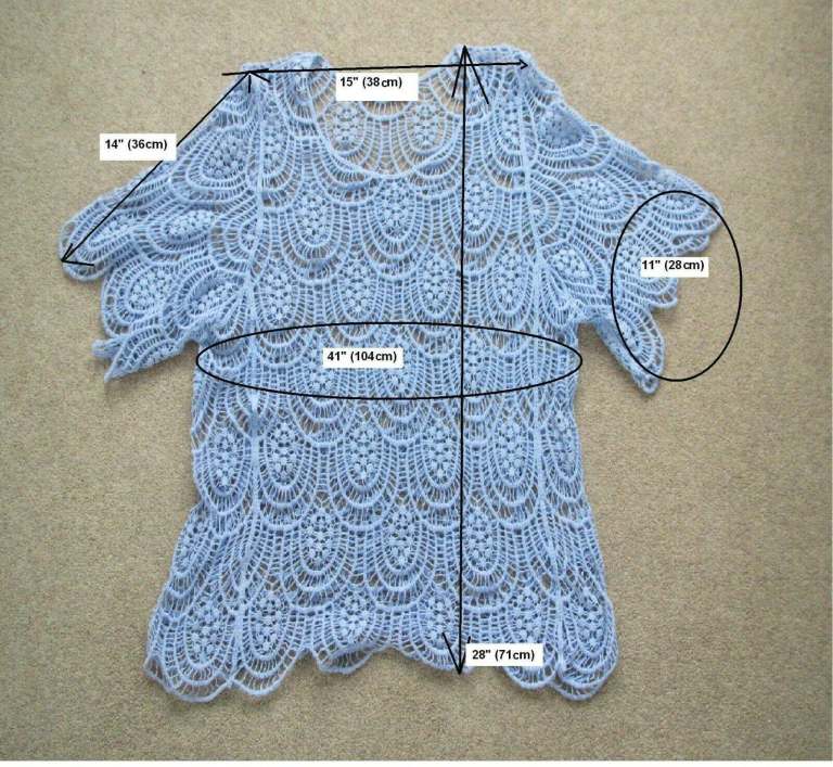Ladies cotton lacy top crochet  design by Autonomy 