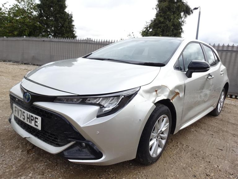 2025 75 REG TOYOTA COROLLA ICON HEV HYBRID AUTO DAMAGED REPAIRABLE SALVAGE