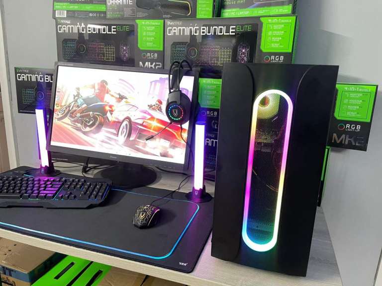 image for Gaming PC Computer Includes Tower / Keyboard / Mouse / Speakers / WiFi / Big Monitor All Boxed