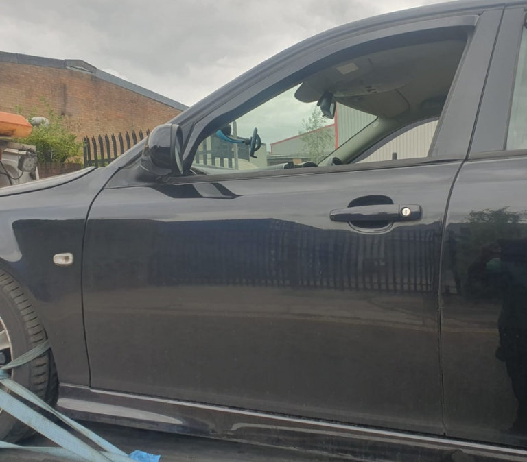 Saab 9-3 93 Left Side Front Door Black 2009