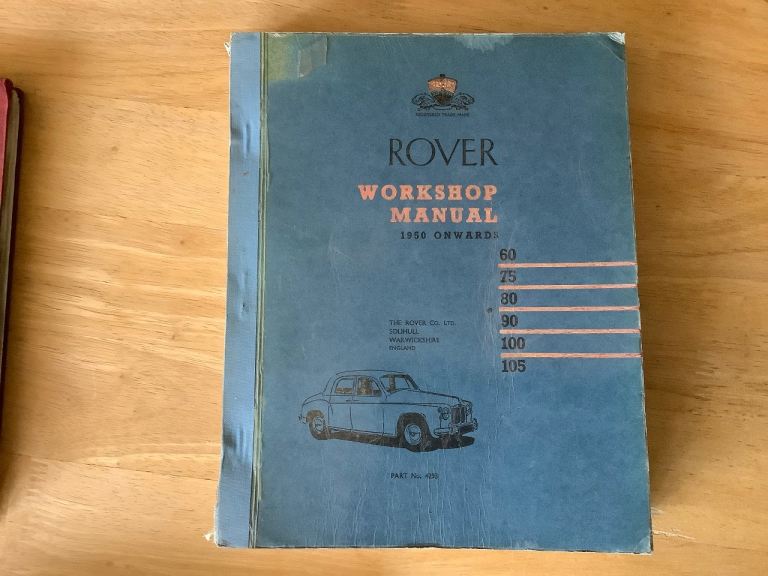 Rover Workshop Manual 1950 Onwards