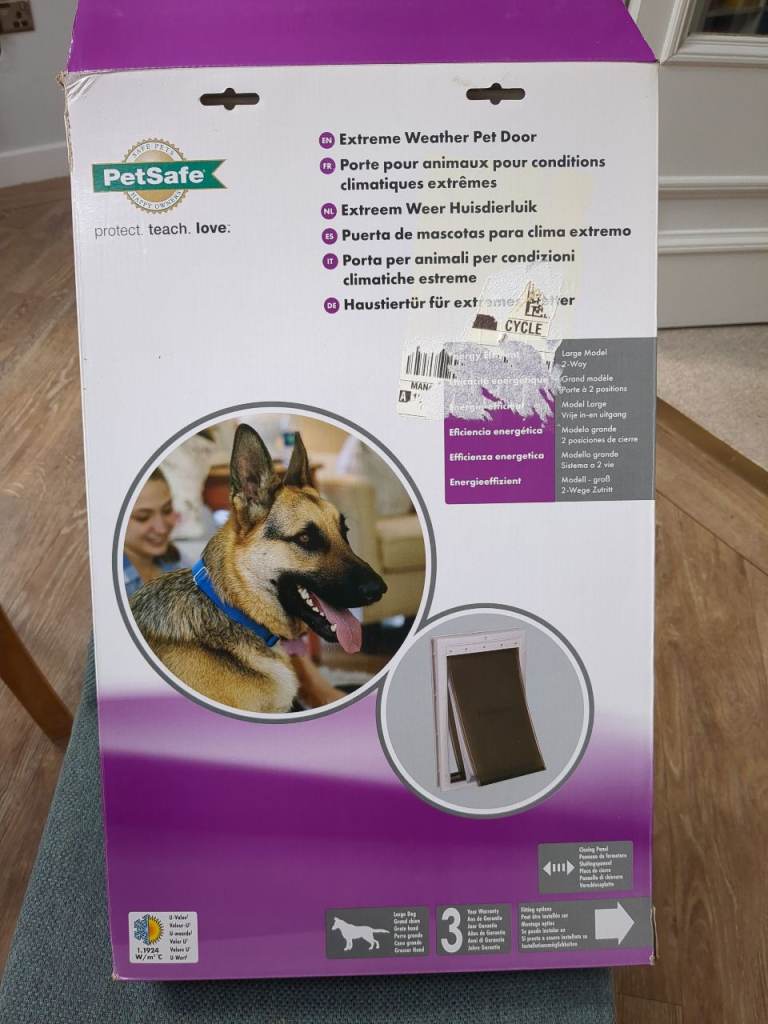 Pet safe extreme weather pet door- large