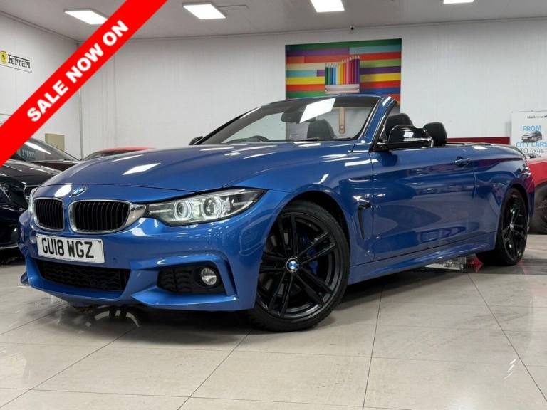 2018 18 BMW 4 SERIES 2.0 420I M SPORT CONVERTIBLE 2DR PETROL AUTO EURO 6 (S/S) (