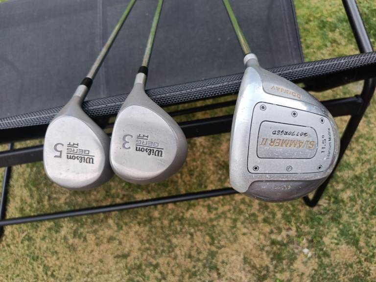 Slammer II Driver + wilson Fairway Woods -  3-Wood, 5-Wood