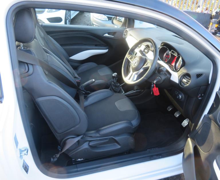 2017 Vauxhall ADAM 1.2i Energised 3dr White HATCHBACK Petrol Manual