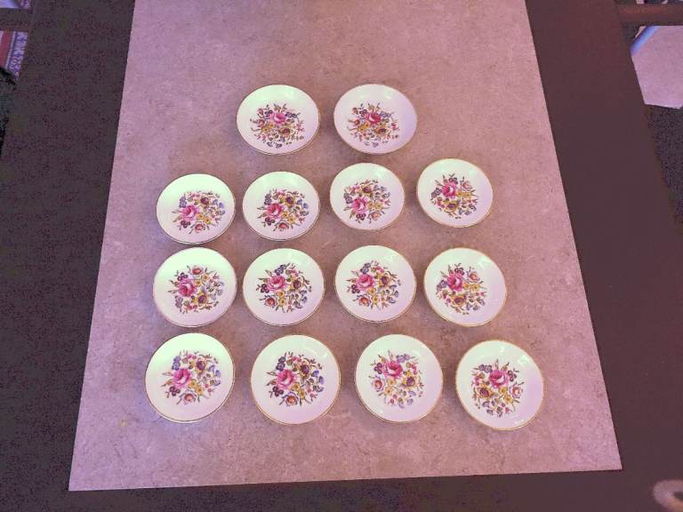 14 Royal Worcester plates  12 x 11cm  plus 2  x 12 cm