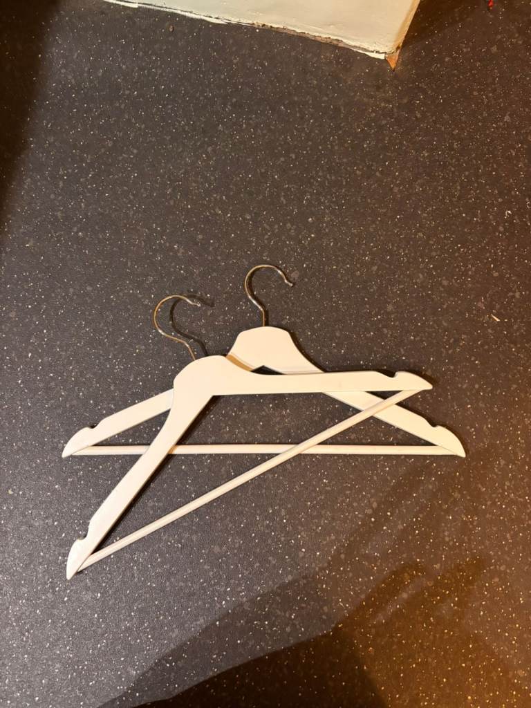 IKEA White Wooden Clothes Hangers Bundle (26 Available)