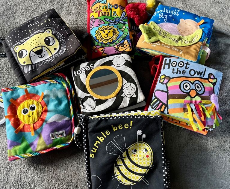 7 x Fabric Baby books