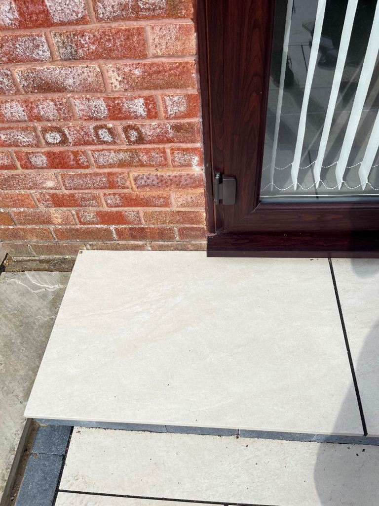 Porcelain patio slabs