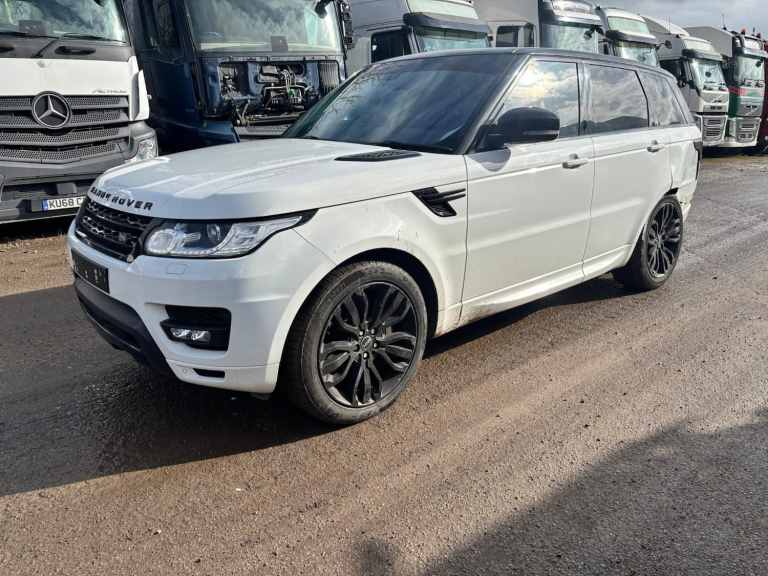 2016 LAND ROVER RANGE ROVER SPORT HSE DYNAMIC 3.0 SDV6 WHITE DAMAGED SALVAGE