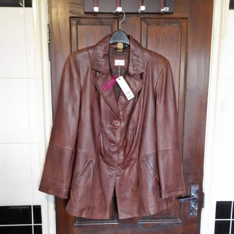  NEW Leather Jacket [RRP £199]