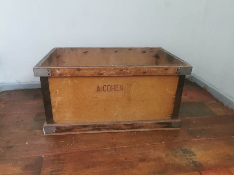 Wood vintage storage box