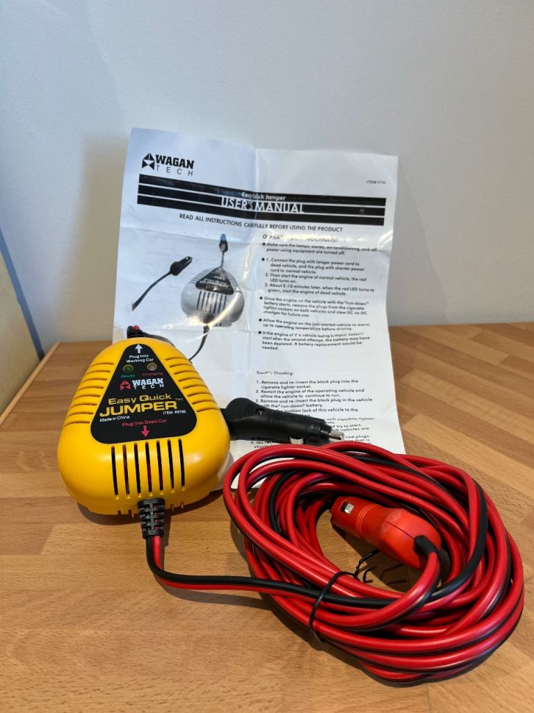 Car jump starter wagan tech easy quick jumper