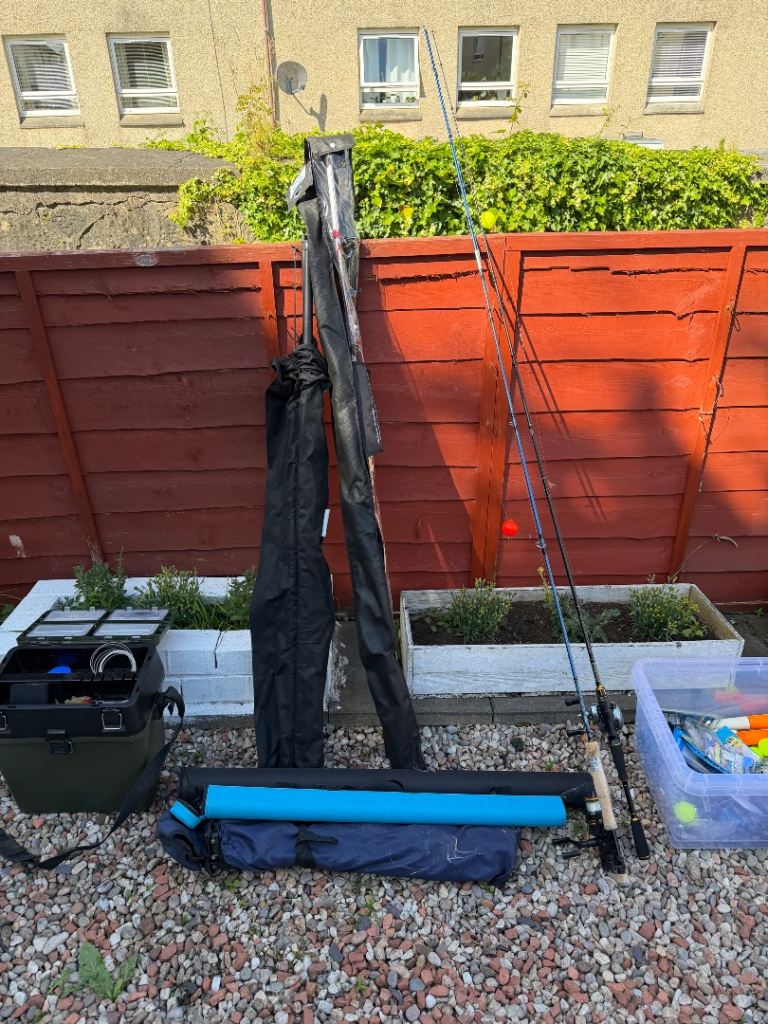 Complete Fishing Gear Set – Rods, Reels, Tackle, Waders