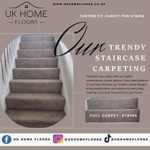 Low cost carpet and laminate stairs makeover 