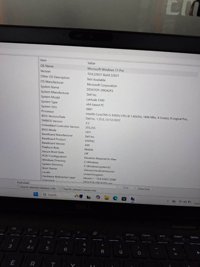 Dell Latitude 5300 | Intel Core i5 8th Gen  8GB RAM  Windows 11 Pro