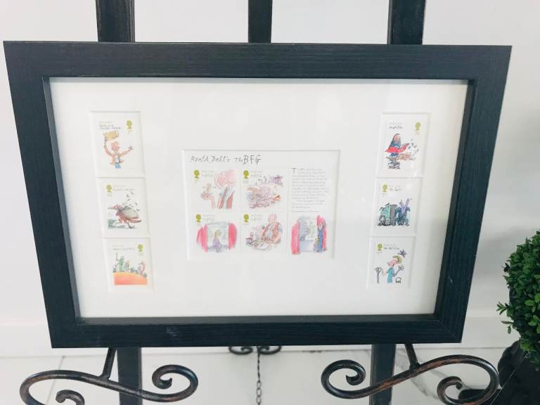 Framed Royal Mail Roald Dahl Stamp Collection (2012 Official Issue)