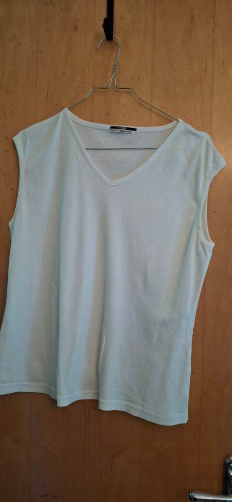 Women's George White Vest Top - Size 18