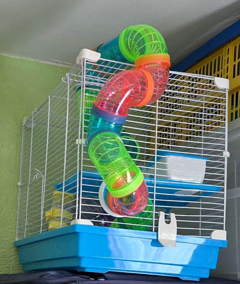 Pawhut 2 Tier Hamster Cage + Accessories 
