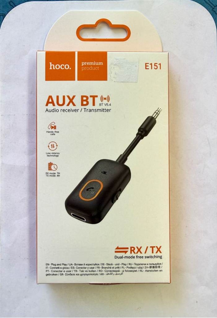 HOCO E151 Bluetooth AUX Adapter