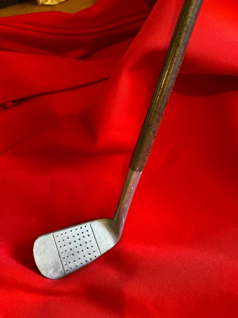 Antique Hand Punched Niblick Golf Club Fire Poker
