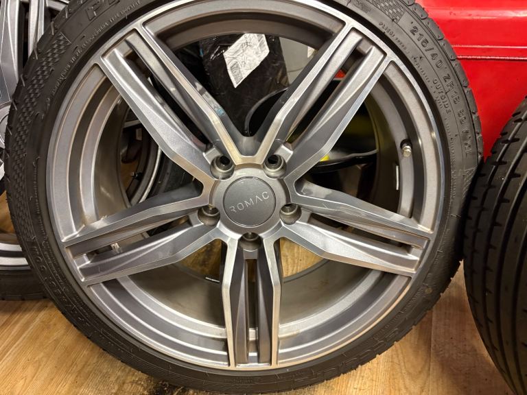 New alloy wheels with tyres and bolts