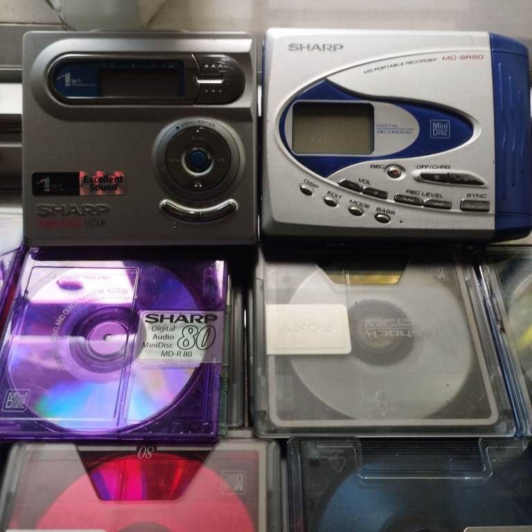 2 Sharp Mini Disc Recorders 