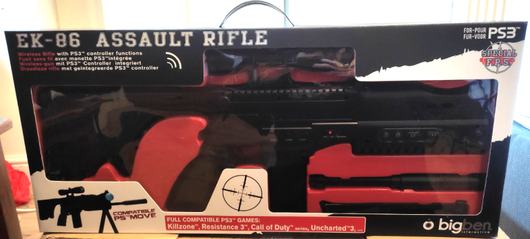 Playstation 3 EK-86 Assult Rifle, works in every PS3 game! NEW SEALED