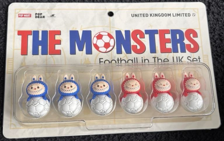 image for UK LIMITED EDITION - GENUINE Pop Mart - The Monsters - Labubu Pop Bean -Football