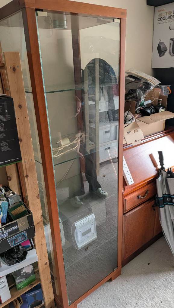 Glass display cabinet free to good home 