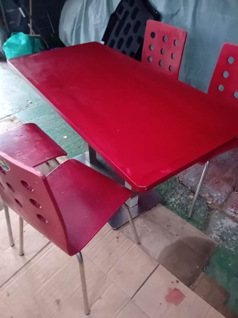 Cafe Table  and 4 chairs  .